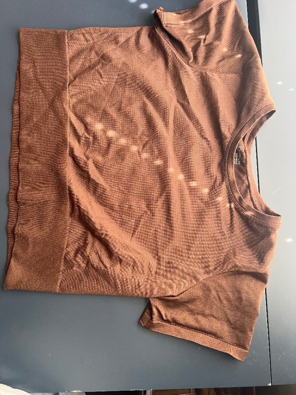 Offline by Aerie Real Good Seamless Cropped Muscle Tank – BROWN– XXL Soft, st